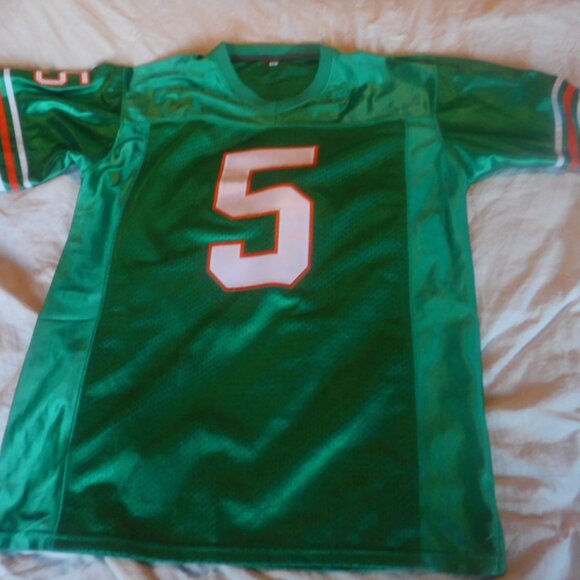 Ray Finkle Ace Ventura Dolphins Jersey Sewn Stitched Lettering Men Size S - Picture 4 of 5